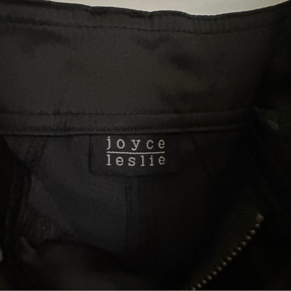 Joyce Leslie Black Cargo Jogger Capris with Gold Accents - Picture 8 of 9